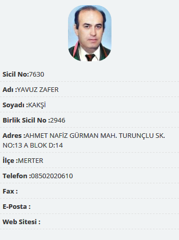 Serdar Kaksi Father Yavuz Zafer Kaksi